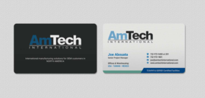 Business Card Design by INDIAN_Ashok for AmTech International | Design: #16059740