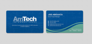 Design de Carte de Visite par INDIAN_Ashok pour AmTech International | Design : #16064277