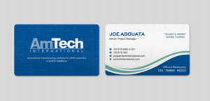 Business Card Design by INDIAN_Ashok for AmTech International | Design: #16064278