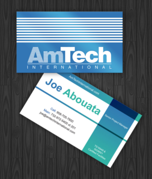 Business Card Design by sabros for AmTech International | Design: #16061953