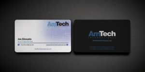 Diseño de Tarjeta de Presentación por Riz' para AmTech International | Diseño: #16151411