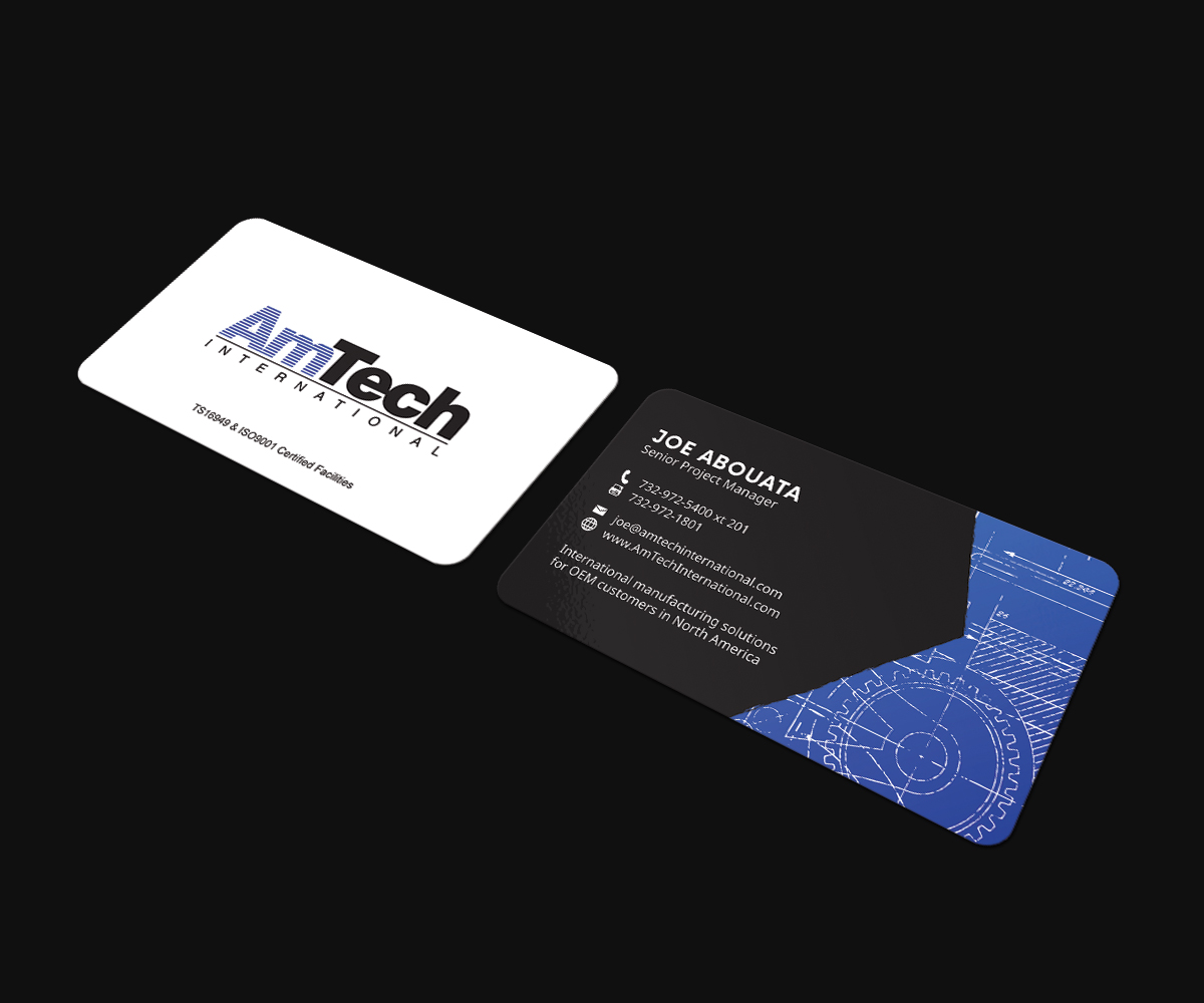 Business Card Design by JK18 for AmTech International | Design #16067105