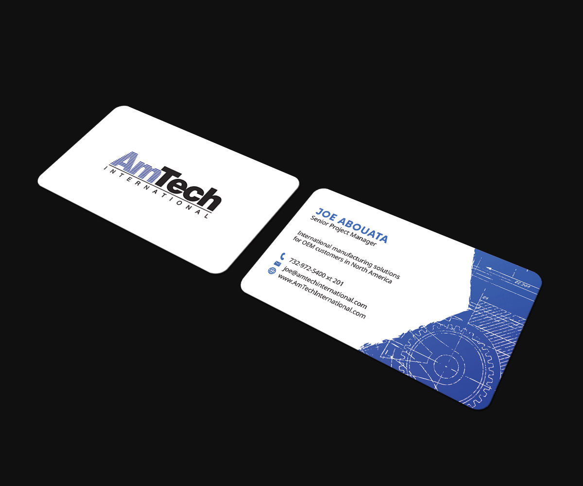 Business Card Design by JK18 for AmTech International | Design #16067106