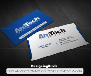 Business Card Design by Designing Birds for AmTech International | Design: #16055870