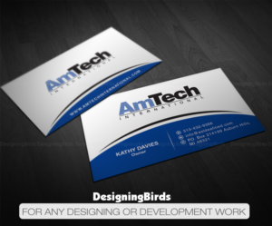 Design de Carte de Visite par Designing Birds pour AmTech International | Design : #16055976