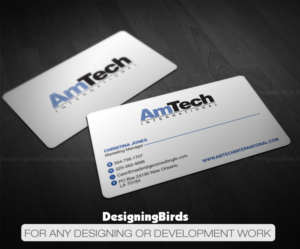 Business Card Design by Designing Birds for AmTech International | Design: #16056053