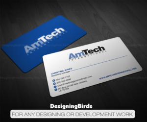 Business Card Design by Designing Birds for AmTech International | Design: #16056054