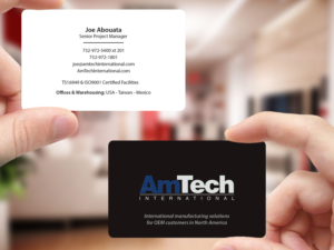 Design de Carte de Visite par Creations Box 2015 pour AmTech International | Design : #16066299