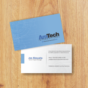 Business Card Design by rhalder4 for AmTech International | Design: #16078309