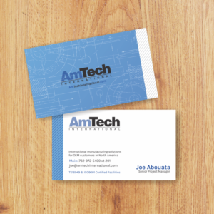Business Card Design by rhalder4 for AmTech International | Design: #16078313