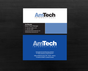Diseño de Tarjeta de Presentación por Brand aid para AmTech International | Diseño: #16073809