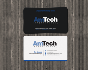 Business Card Design by chandrayaan.creative for AmTech International | Design: #16060277