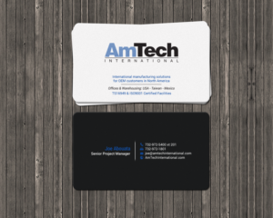 Business Card Design by chandrayaan.creative for AmTech International | Design: #16060492