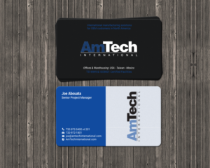 Business Card Design by chandrayaan.creative for AmTech International | Design: #16060562