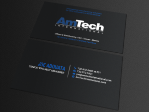 Design de Carte de Visite par chandrayaan.creative pour AmTech International | Design : #16068903