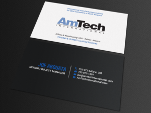 Business Card Design by chandrayaan.creative for AmTech International | Design: #16068904