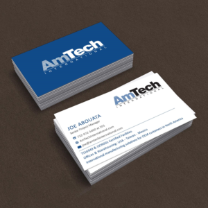 Business Card Design by Creative Jiniya for AmTech International | Design: #16056493