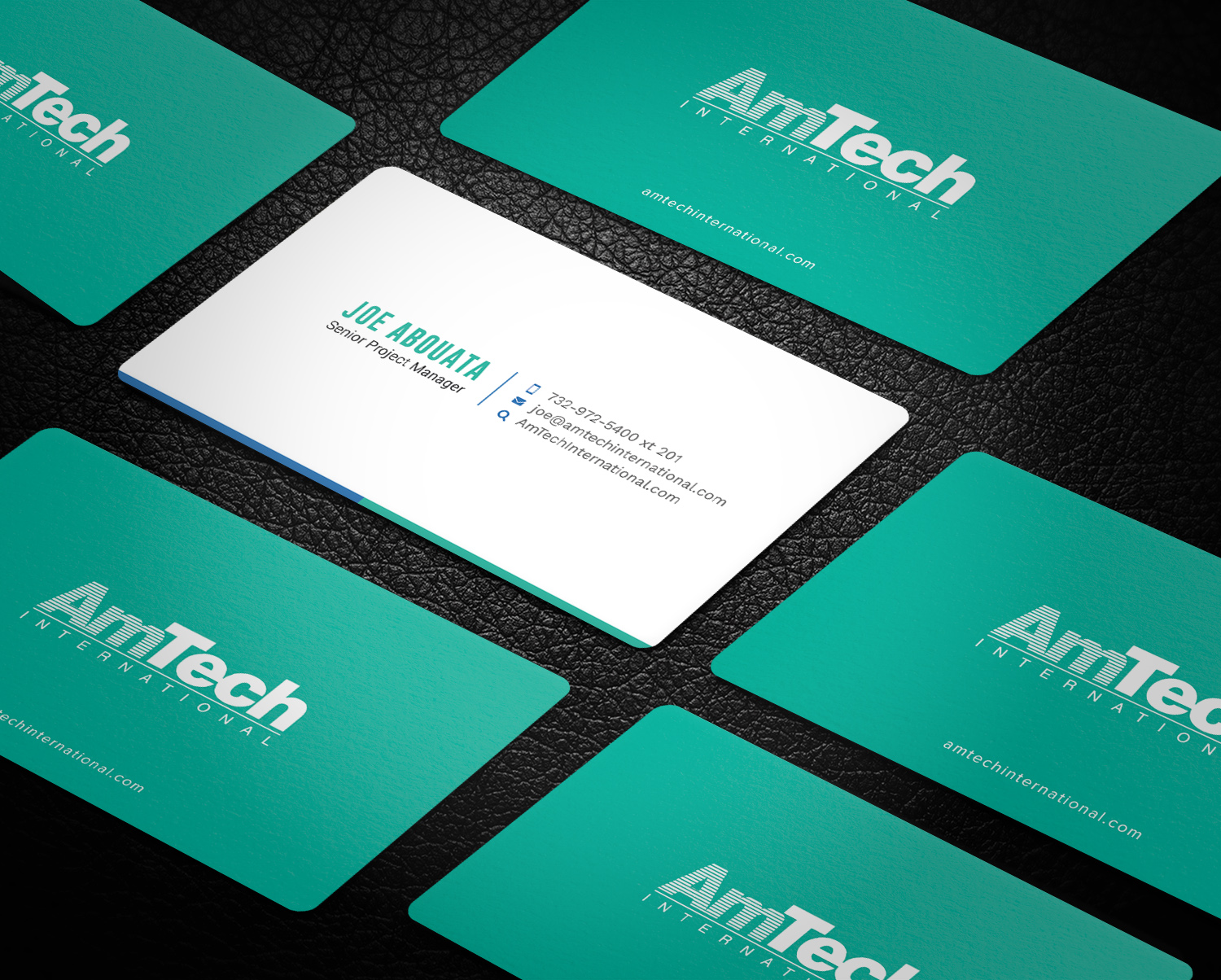 Business Card Design by Graphic Flame for AmTech International | Design #16066826