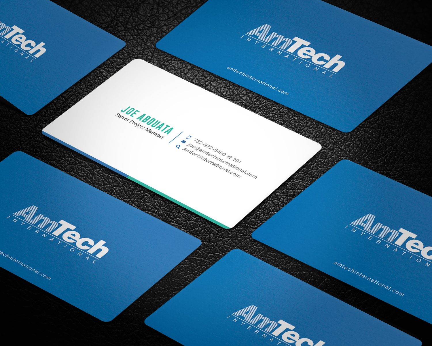 Business Card Design by Graphic Flame for AmTech International | Design #16066828