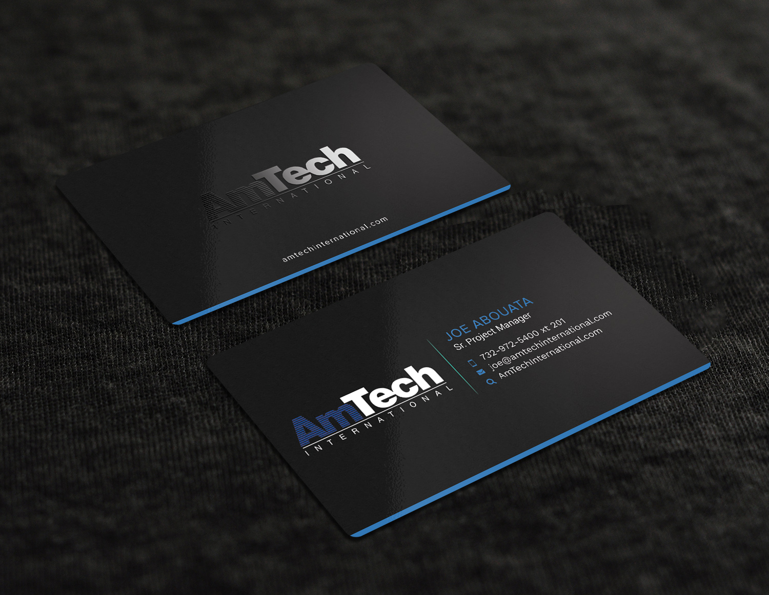 Business Card Design by Graphic Flame for AmTech International | Design #16066830