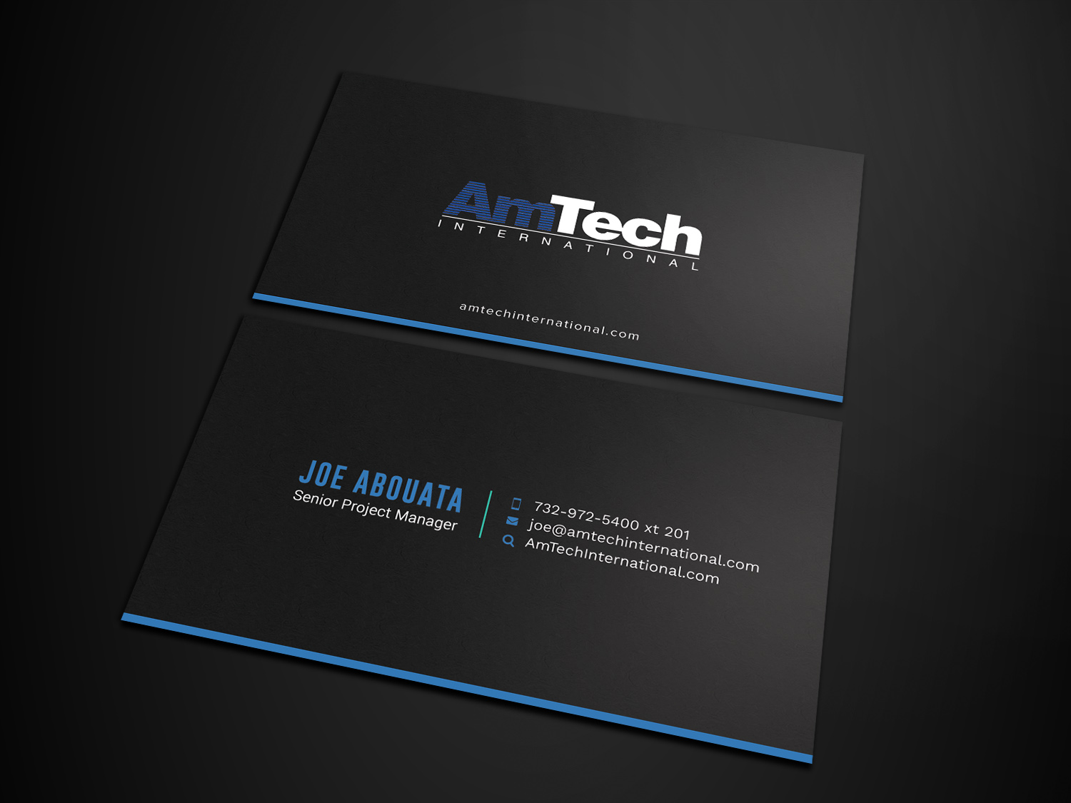 Business Card Design by Graphic Flame for AmTech International | Design #16066831