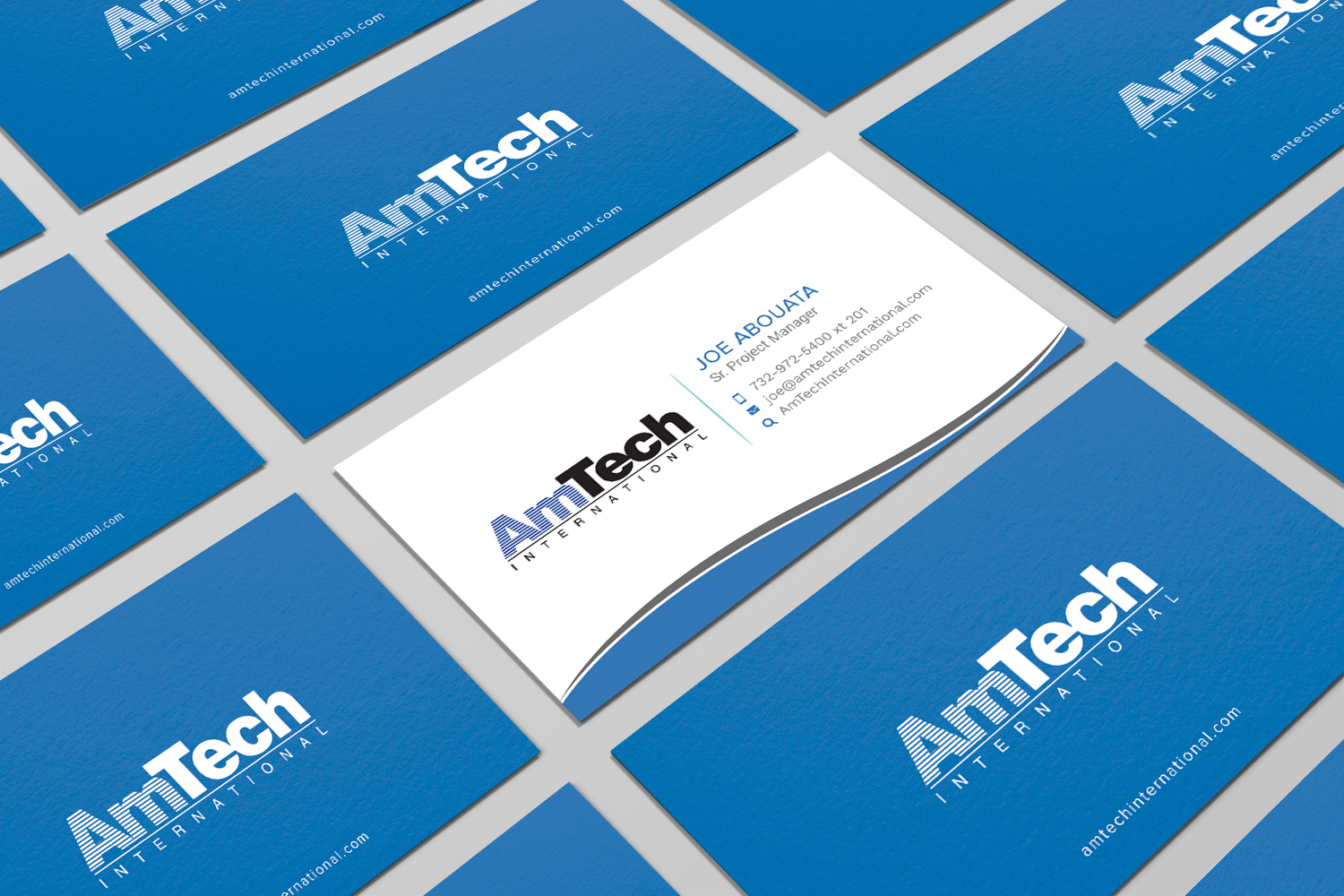 Visitenkarten-Design von Graphic Flame für AmTech International | Design #16066849