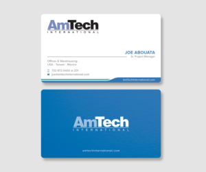 Business Card Design by Graphic Flame for AmTech International | Design: #16066859