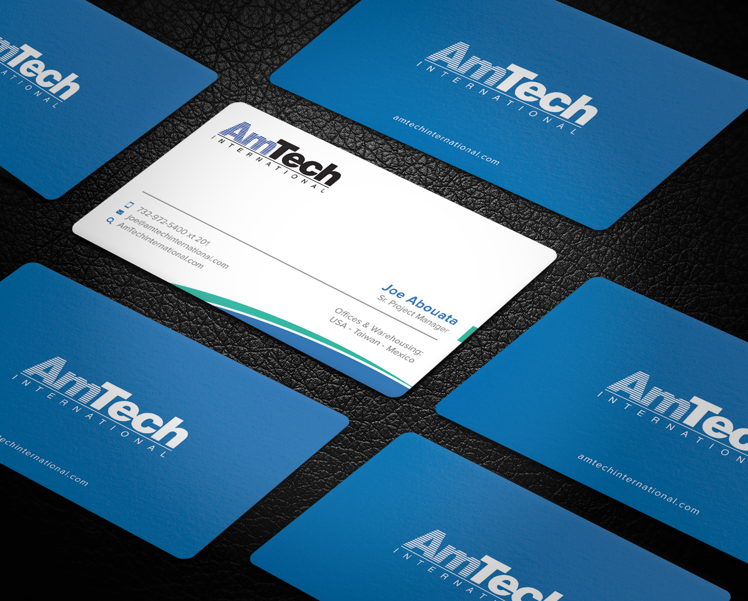 Business Card Design by Graphic Flame for AmTech International | Design #16066862