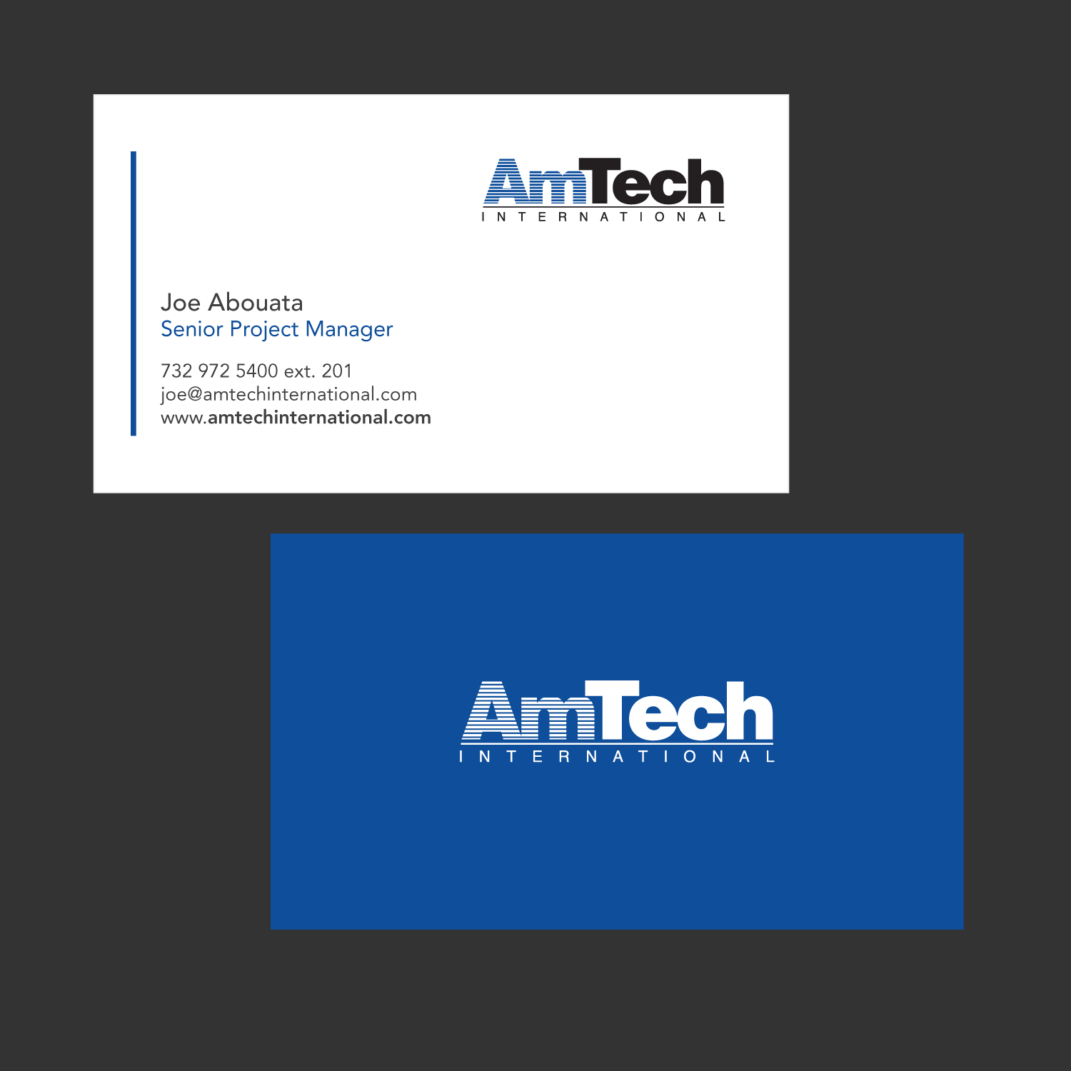 Design de Carte de Visite par yllw pour AmTech International | Design #16053472