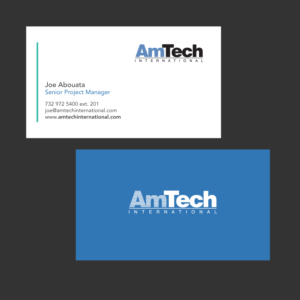 Design de Carte de Visite par yllw pour AmTech International | Design #16053473