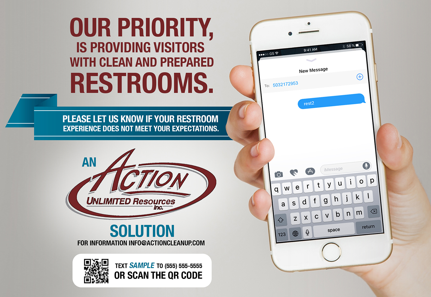Signage Design by apolgv for Action Unlimited Resources Inc. | Design #15997938