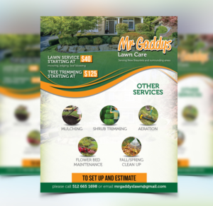 Mr Gaddys Lawn Care flyer for newsletter | Flyer Design by Achiver