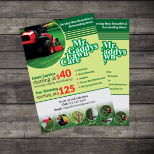 Flyer Design by Deziners Zone for Mr Gaddys Lawn Care | Design: #16018552