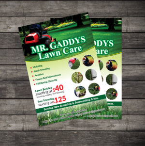 Flyer Design by Deziners Zone for Mr Gaddys Lawn Care | Design: #16018554