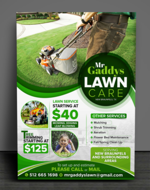 Flyer Design by SAI DESIGNS for Mr Gaddys Lawn Care | Design: #16018325