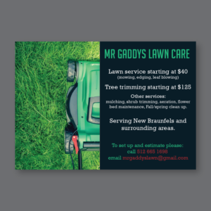 Flyer-Design von Antun Kaic für Mr Gaddys Lawn Care | Design #16017740