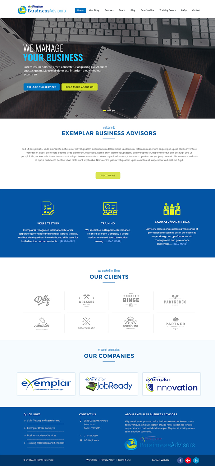 Web Design by Expert Designer for Exemplar Performance Advantage | Design #16166084
