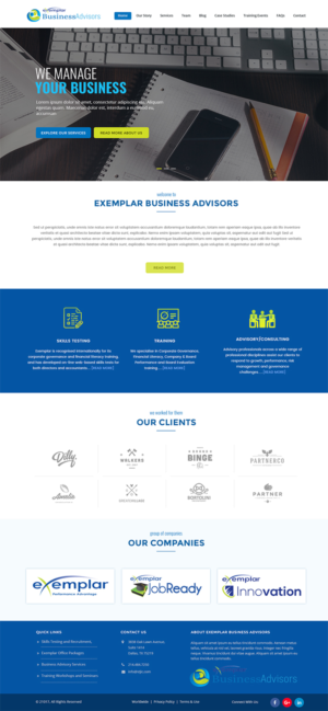 Web Design by Expert Designer for Exemplar Performance Advantage | Design #16166084