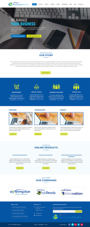 Exemplar Business Advisors | Web-Design von Expert Designer