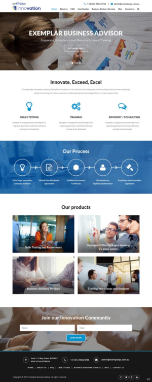 Web Design by pb for Exemplar Performance Advantage | Design: #16010549