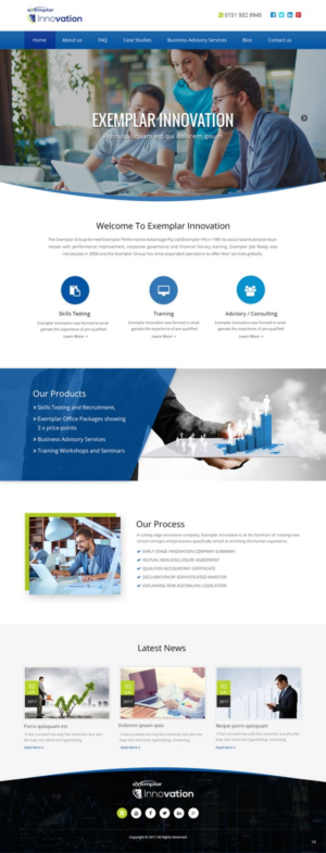 Web Design by pb for Exemplar Performance Advantage | Design: #16010551