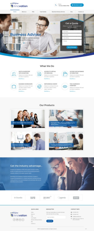 Web Design by pb for Exemplar Performance Advantage | Design: #16010560