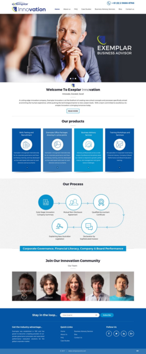 Web Design by pb for Exemplar Performance Advantage | Design: #16010588