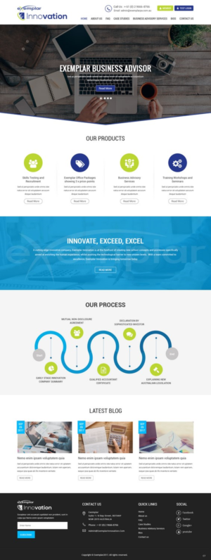 Web Design by pb for Exemplar Performance Advantage | Design: #16010592