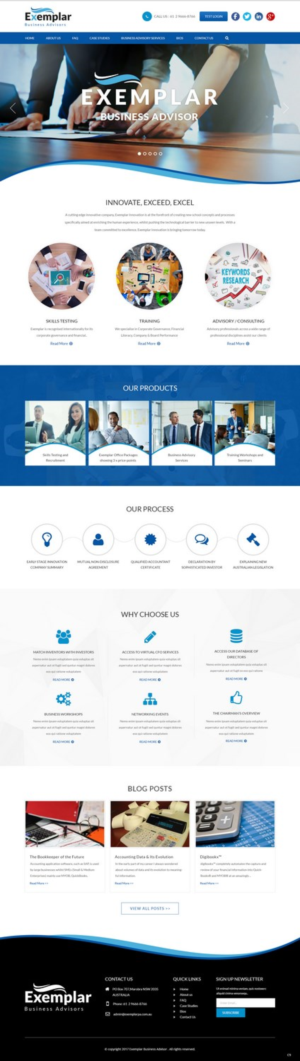 Web Design by pb for Exemplar Performance Advantage | Design: #16021810