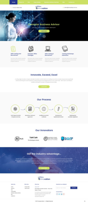 Web Design by pb for Exemplar Performance Advantage | Design: #16021812