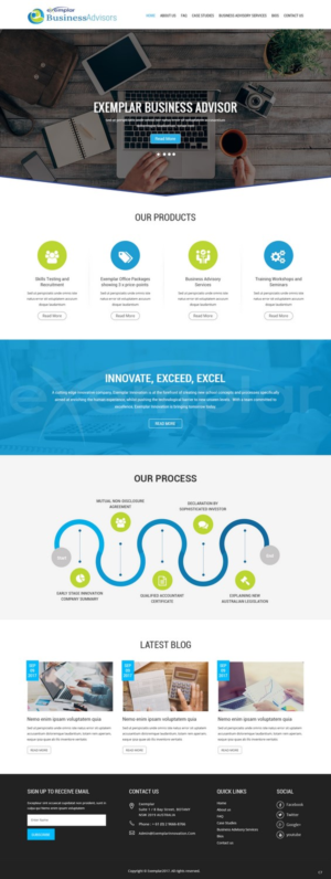 Web Design by pb for Exemplar Performance Advantage | Design: #16178869