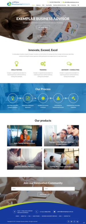 Web Design by pb for Exemplar Performance Advantage | Design: #16178871