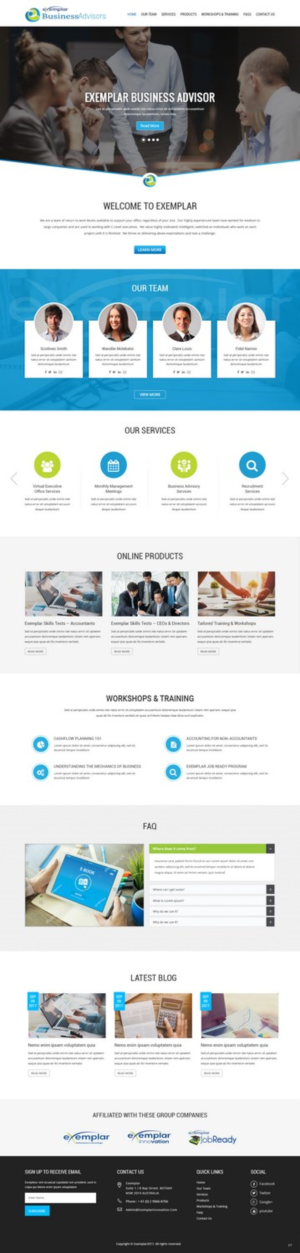 Web Design by pb for Exemplar Performance Advantage | Design: #16225913