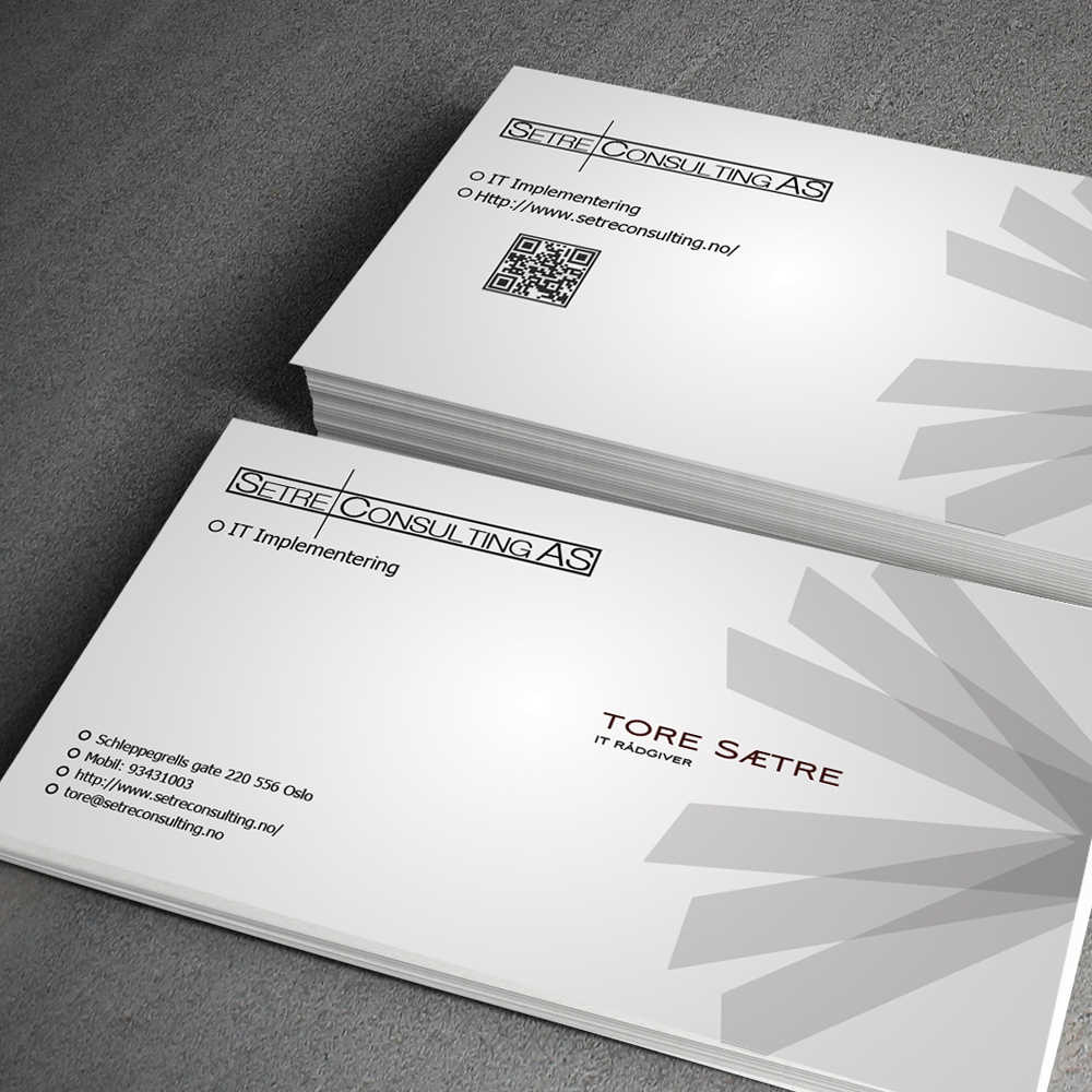 Business Card Design by junaid ahmad for Setre Consulting as | Design #2667991